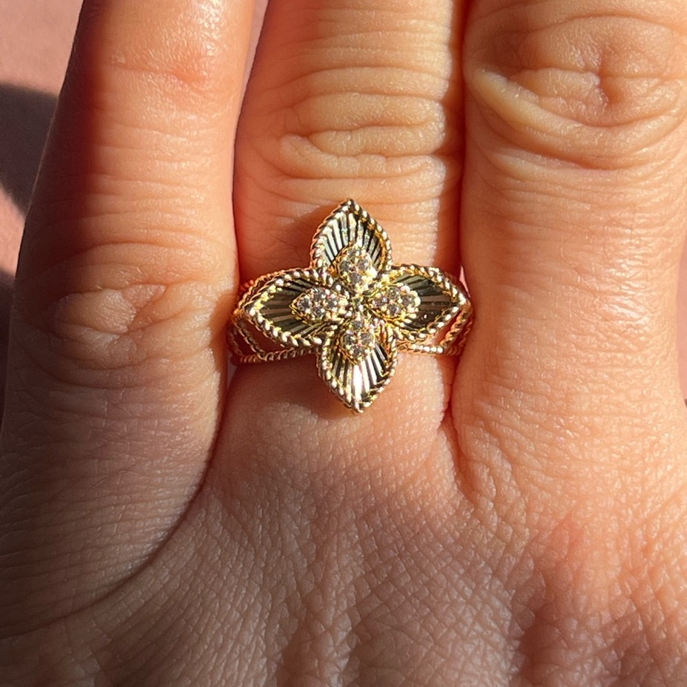 18k gold Necklace and Ring Set - Picture 4 of 15